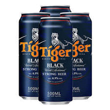 Load image into Gallery viewer, Tiger Black 500ml - Bundle of 4 Cans
