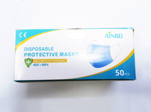 Load image into Gallery viewer, Ainbie 3-ply Disposable Face Mask (Box of 50&#39;s) 50% OFF
