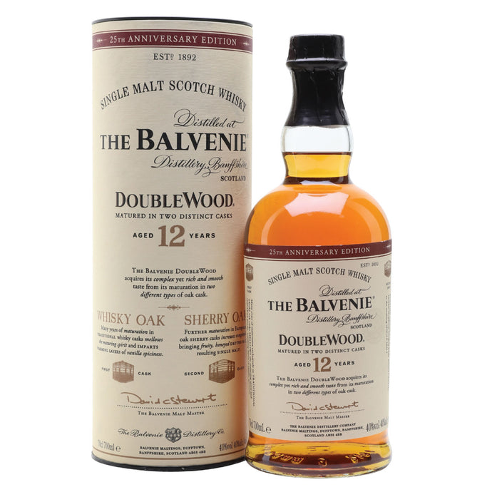 The Balvenie 12 Year Old DoubleWood Single Malt Scotch Whisky 700mL
