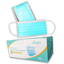 Load image into Gallery viewer, Ainbie 3-ply Disposable Face Mask (Box of 50&#39;s) 50% OFF
